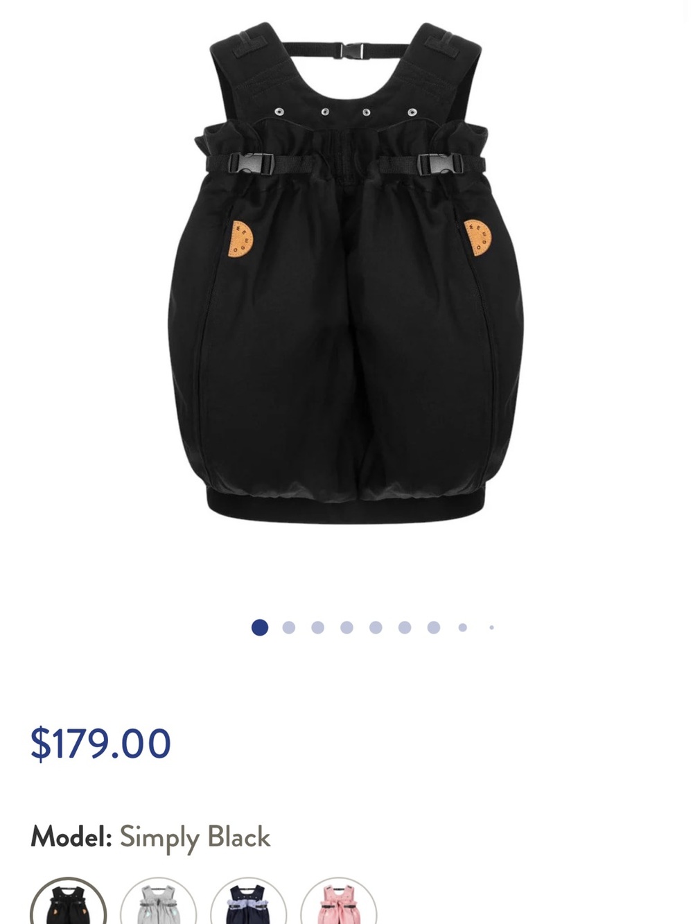 EGO Black Puffer Overall Shorts with Tan Accent Tabs